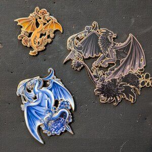 Empyrean dragon 3 pin set - fantasy